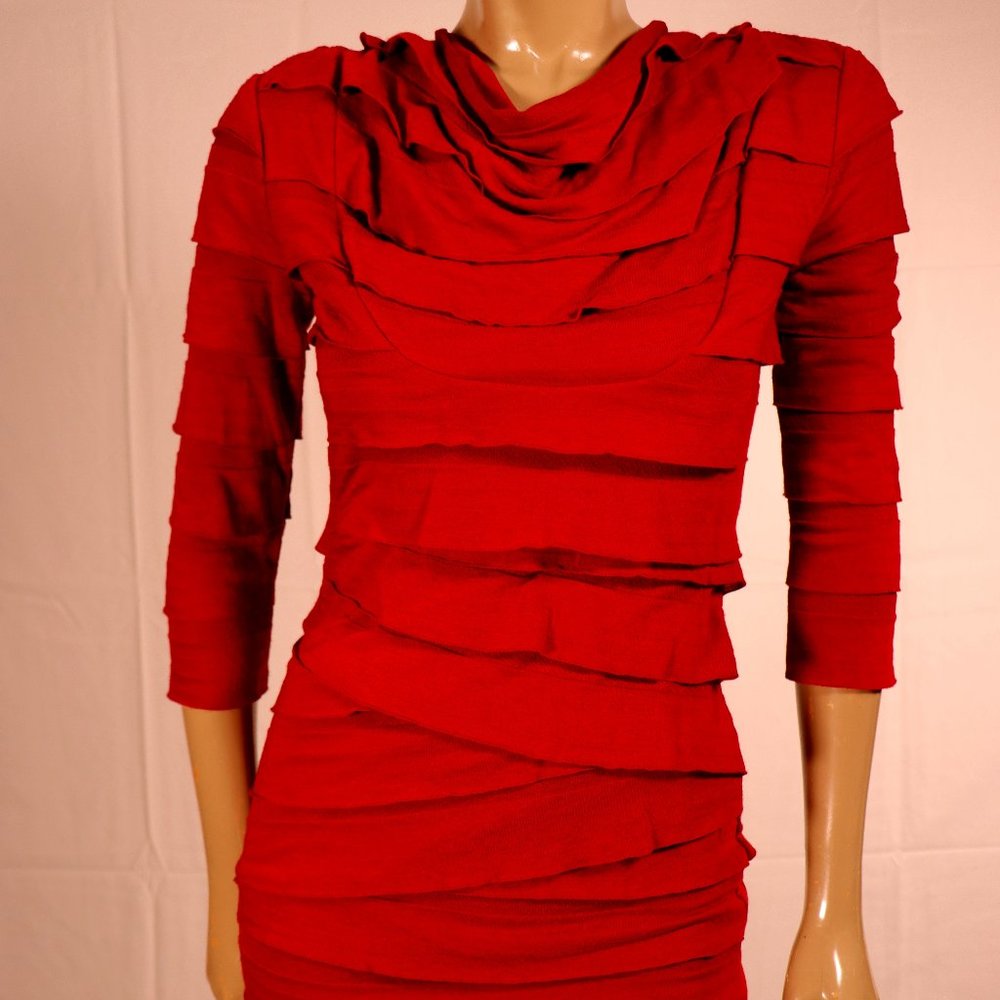 MAX STUDIO Red Dress Size Small